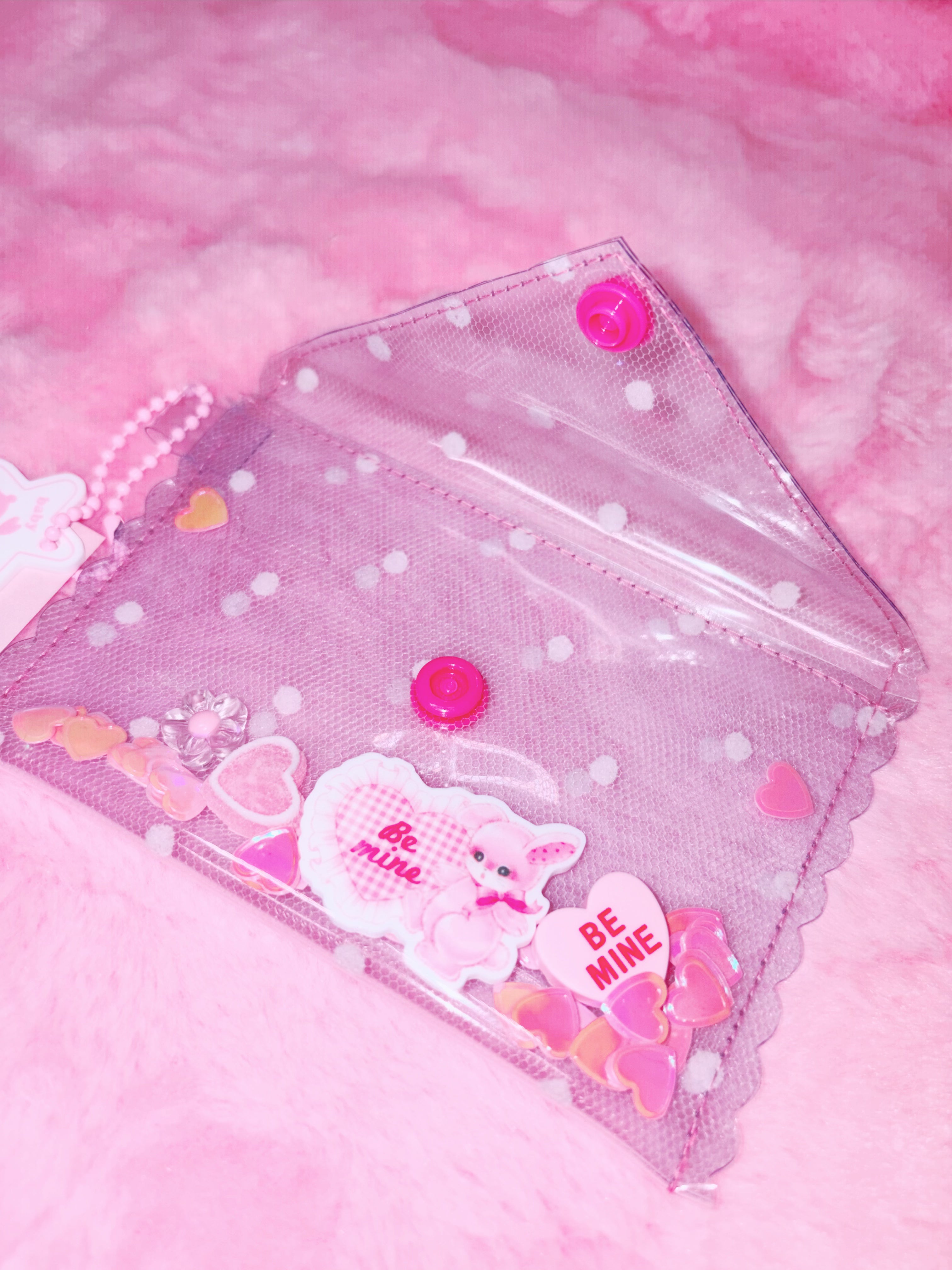 baby31 | Love Letter PVC Card Case (Pink Dot)