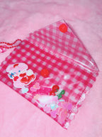 baby31 | Love Letter PVC Card Case (Red Check)