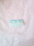 문어가든 | Fluffy puppy Hairpin (Blue Ribbon Twin)
