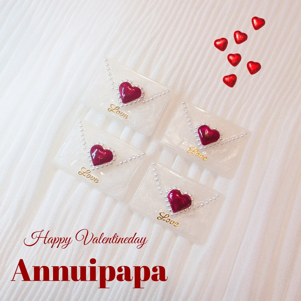 annuipapa | White Love Letter Ring