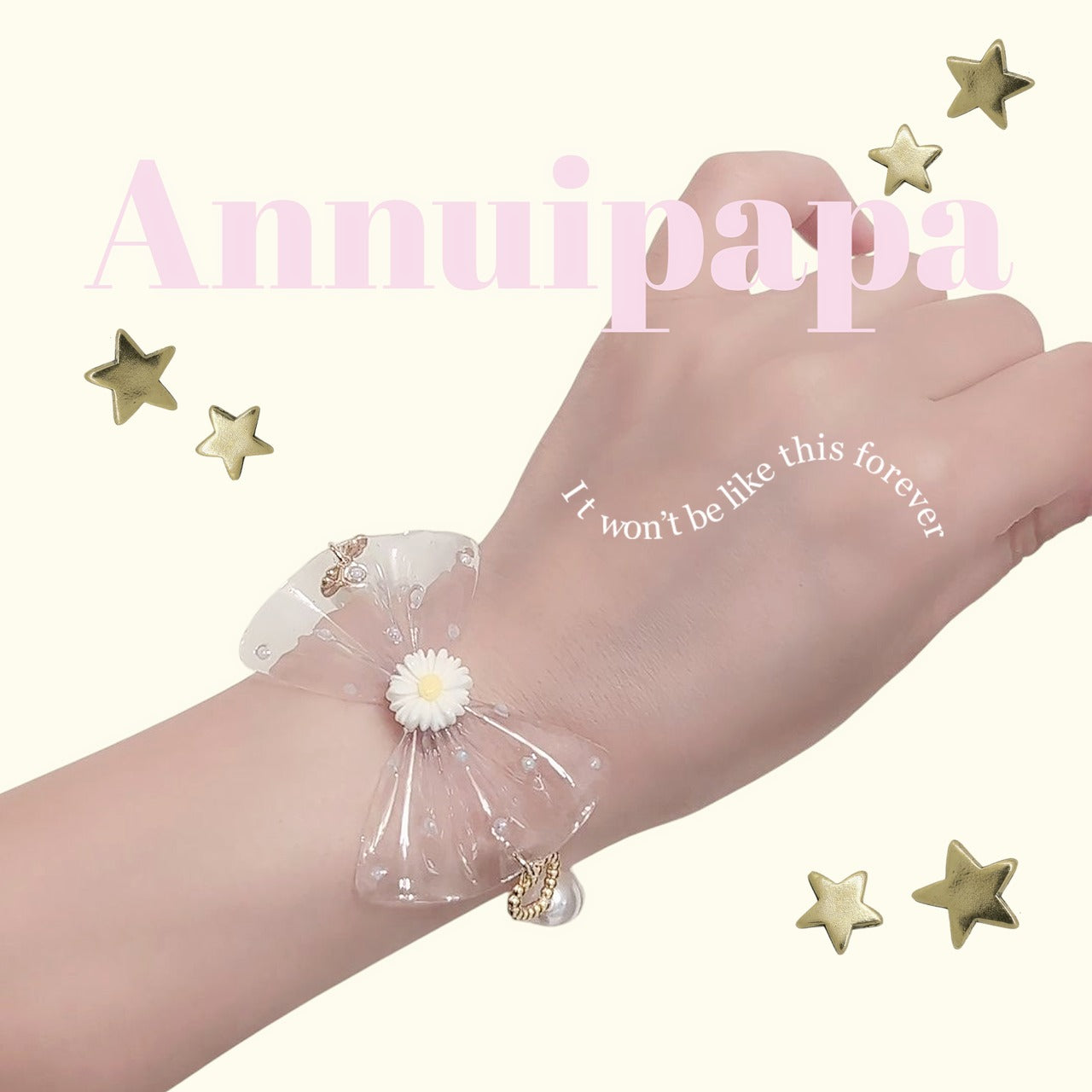 annuipapa | Clear Ribbon Bracelet