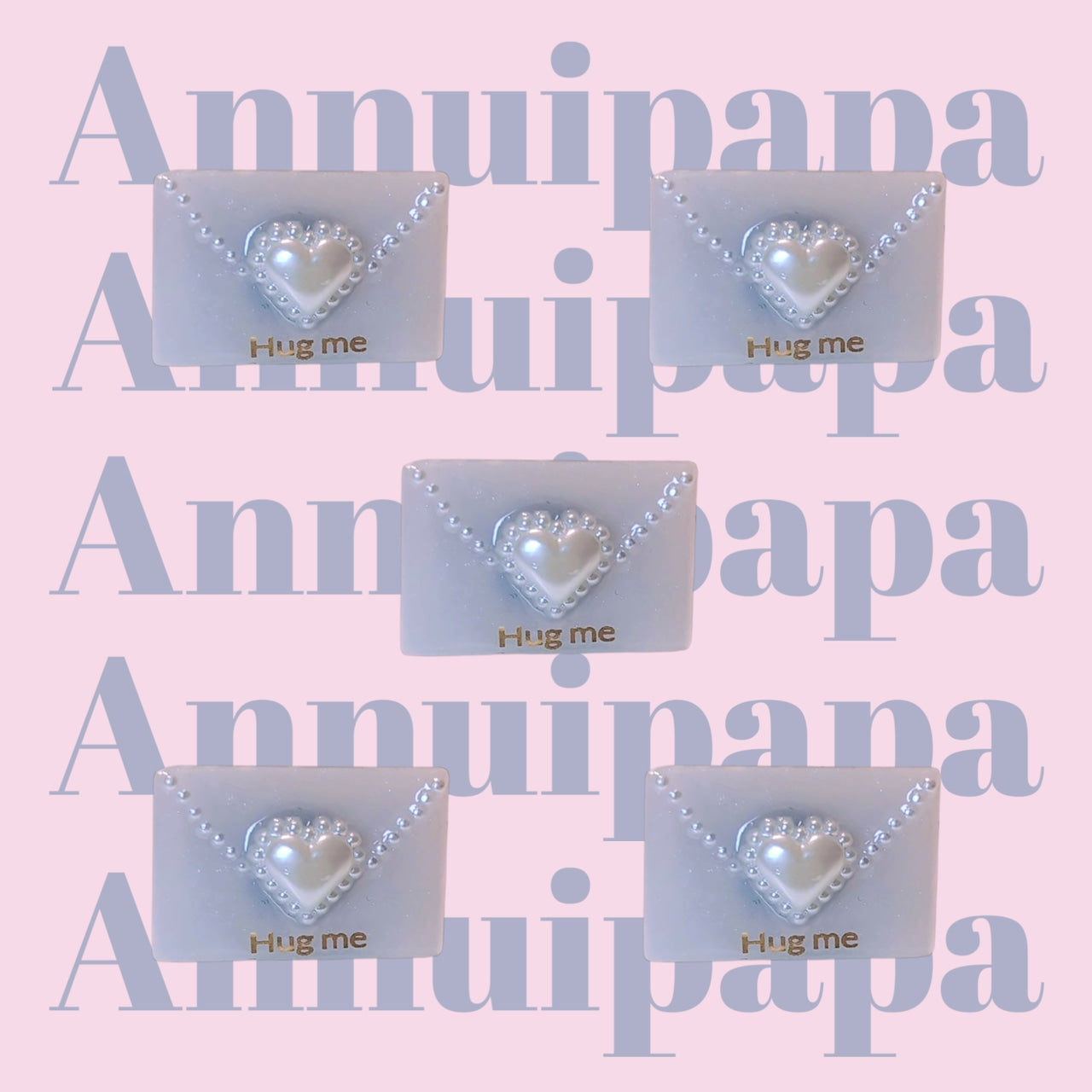 annuipapa | Blue Love Letter Ring
