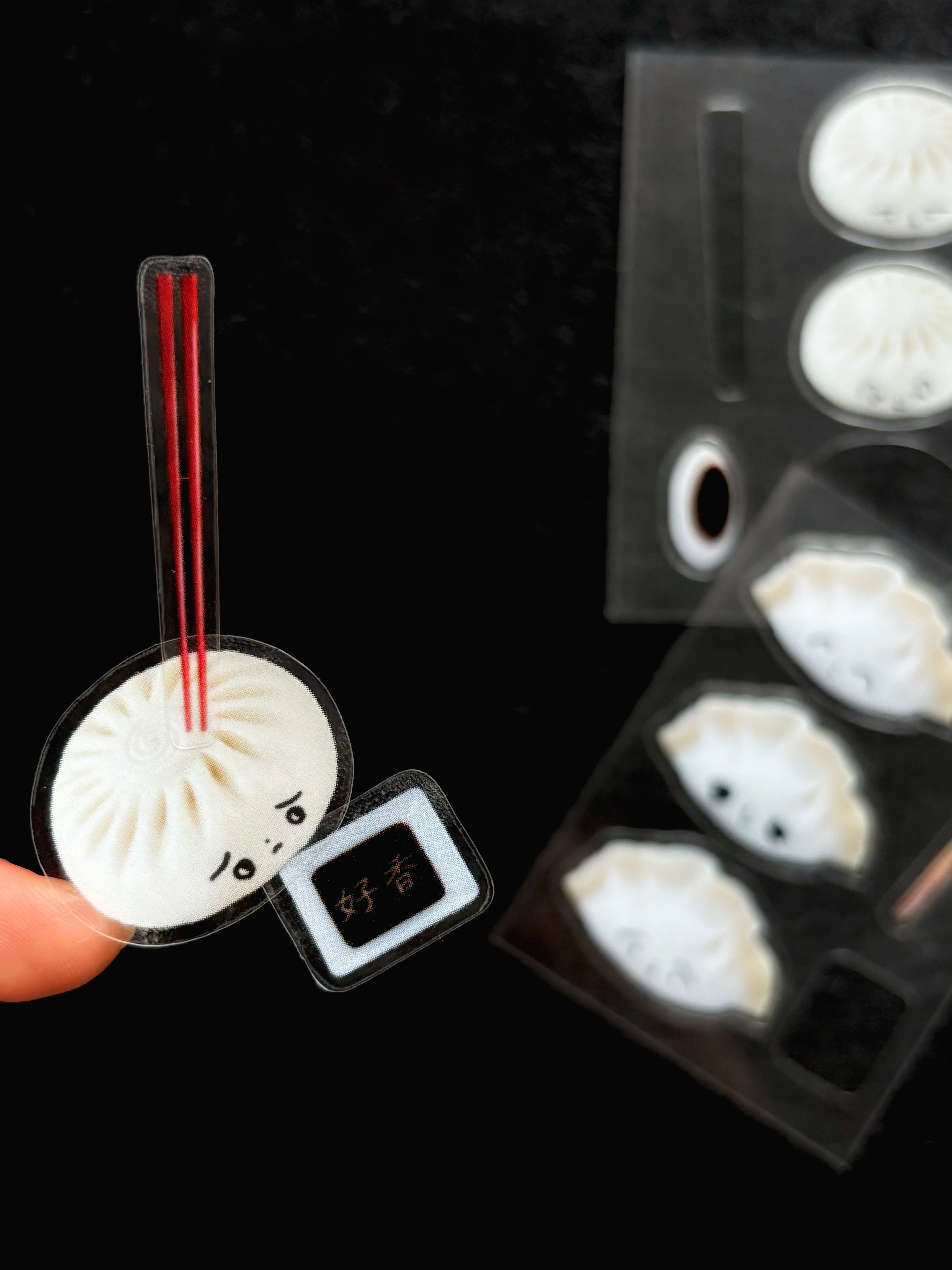 A Meng | Bun Clear Sticker Sheet