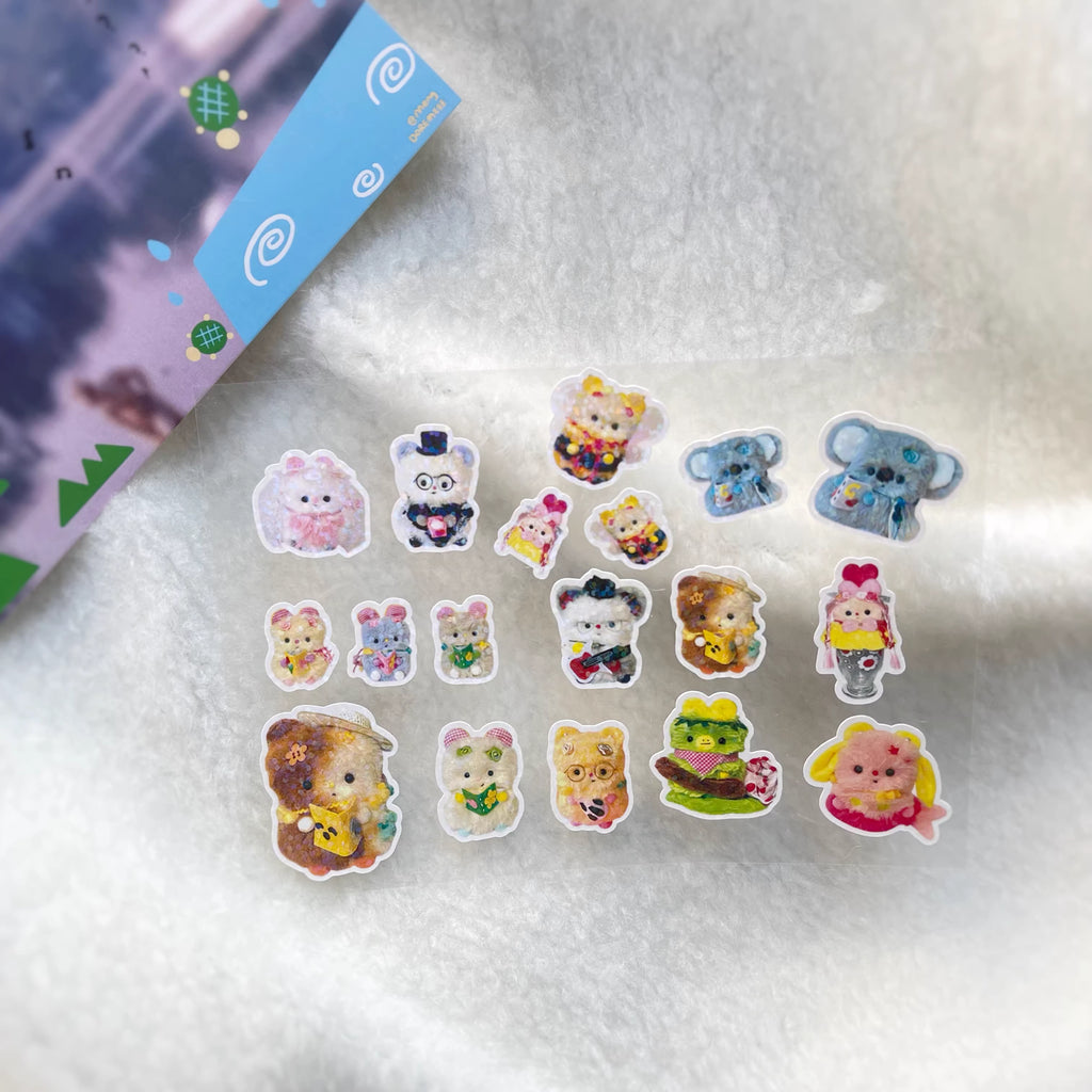 A Meng | Chipmunk DIY Glitter PVC Sticker Sheet