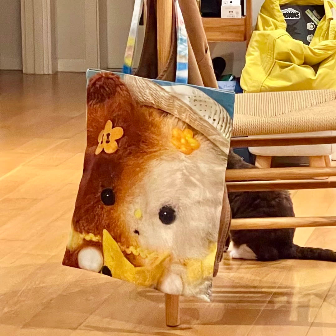 A Meng | Cute Chipmunk 2 Way Totebag