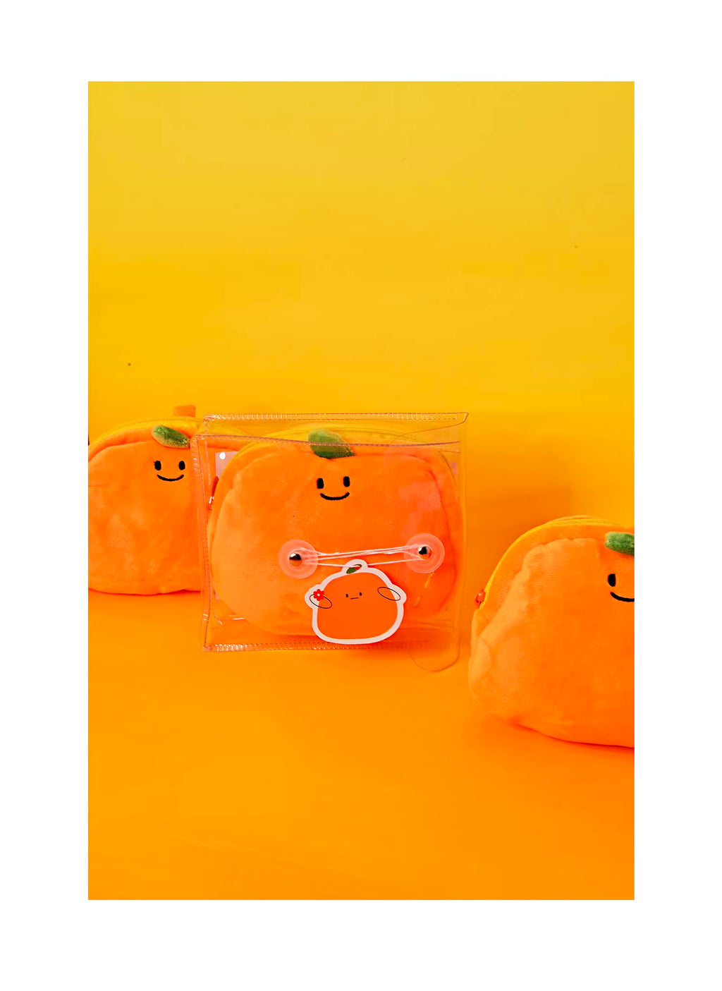 A Meng | DOREMEEE Cute Orange Make Up Pouch