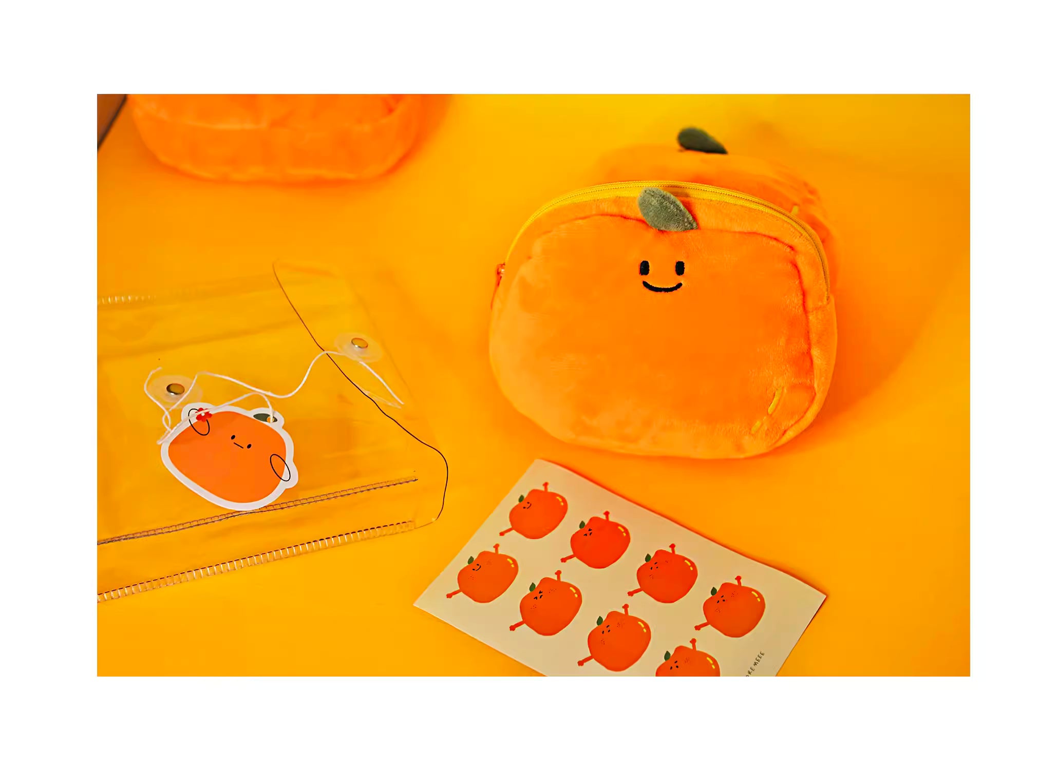 A Meng | DOREMEEE Cute Orange Make Up Pouch