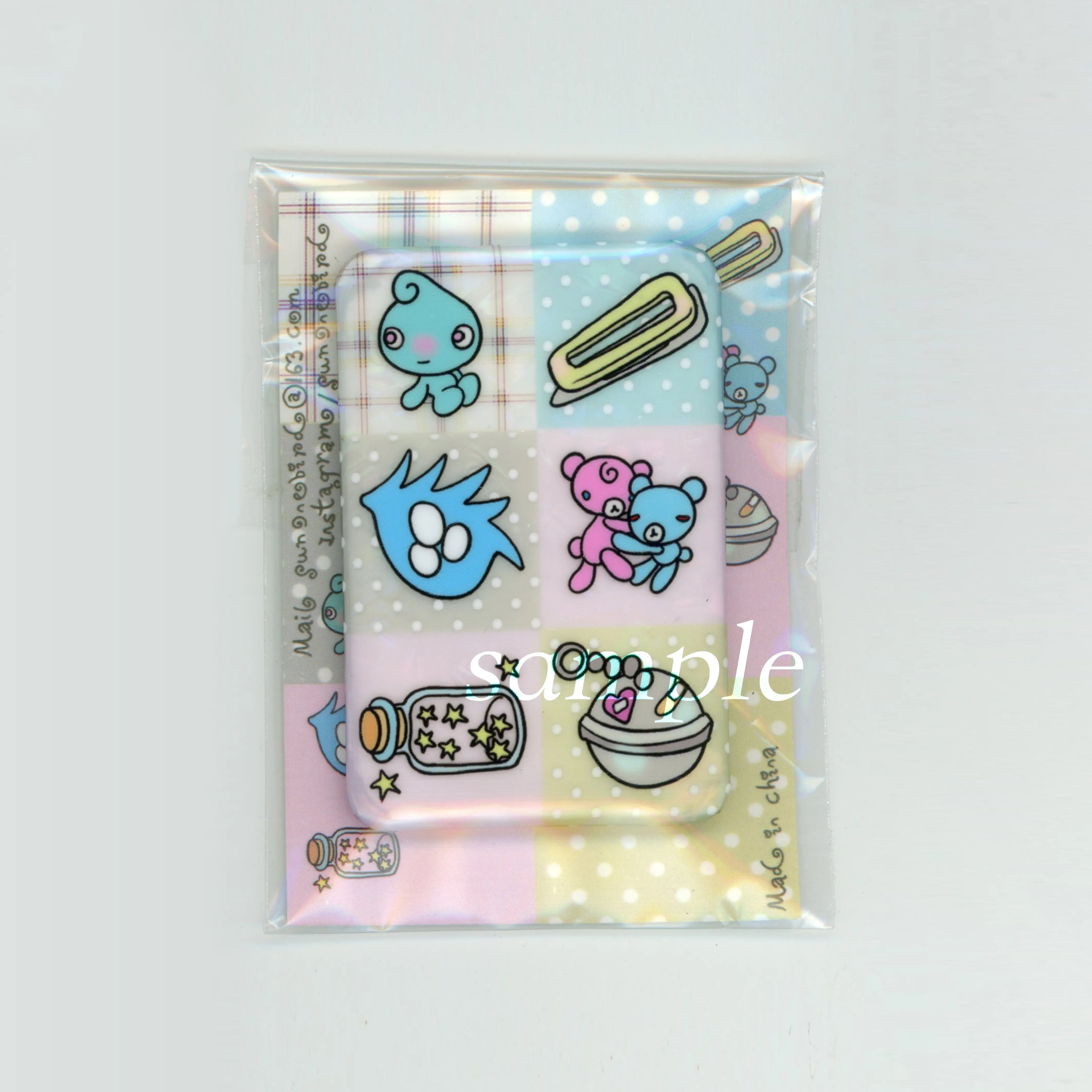sunonebird | Glitter Mini Stuffs Rectangle Pin