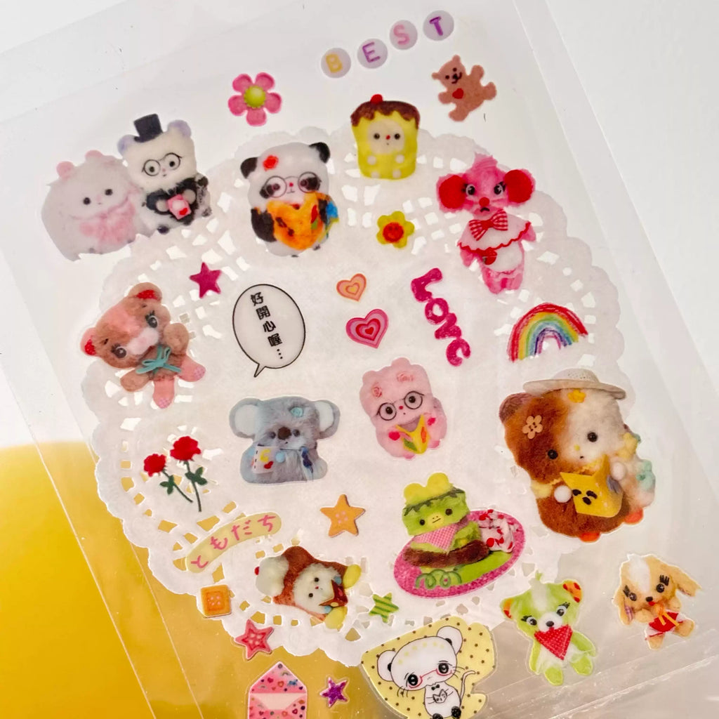 A Meng | Happy Chipmunks Transfer Sticker