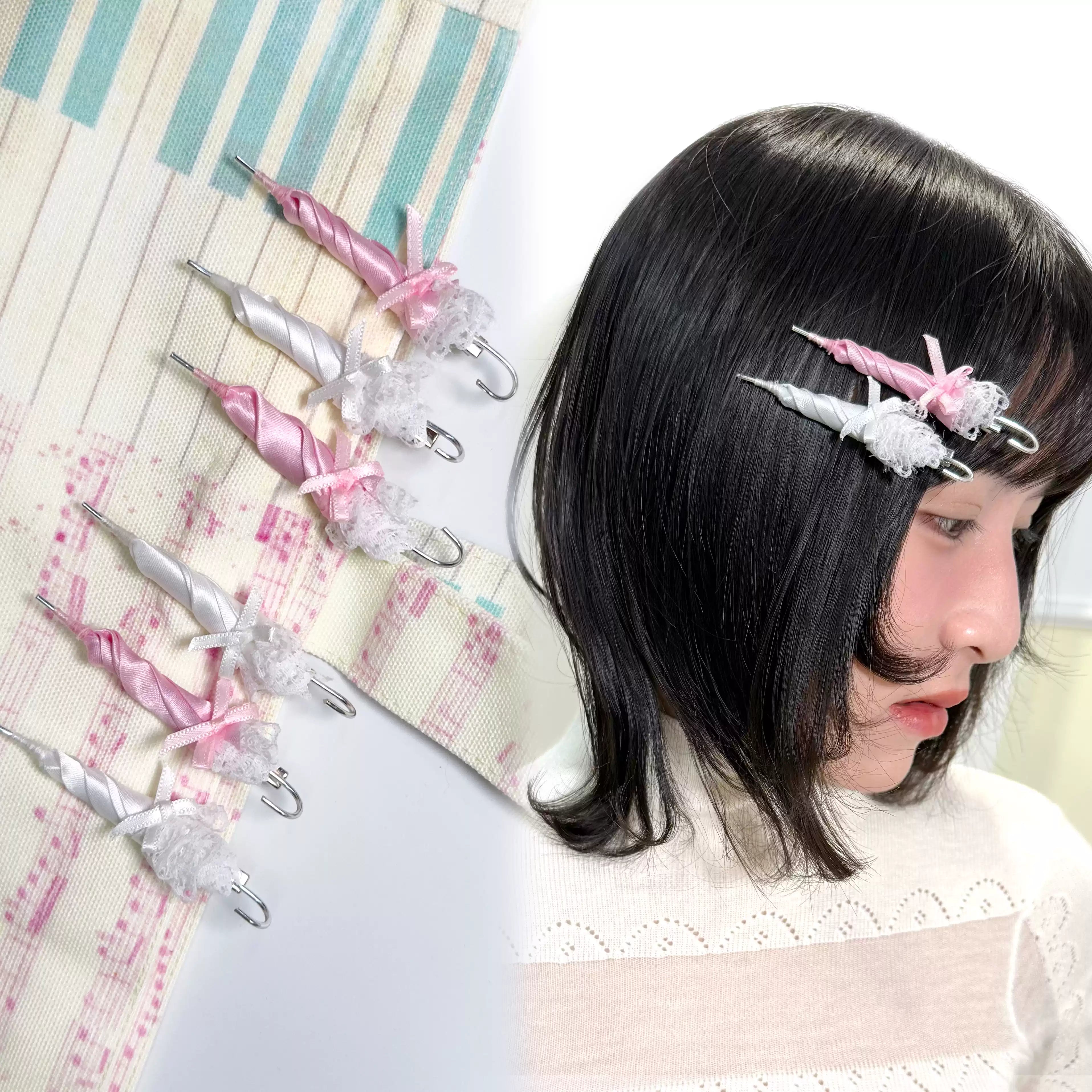 POIVREE | Fabric Umbrella Hair Clip