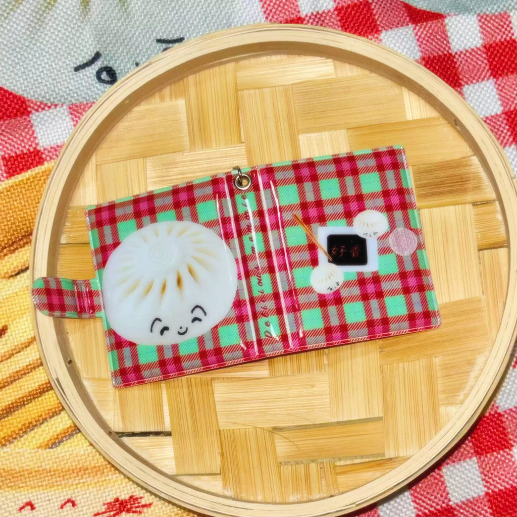 A Meng | Bao Dumpling Mini Card Holder Keychain