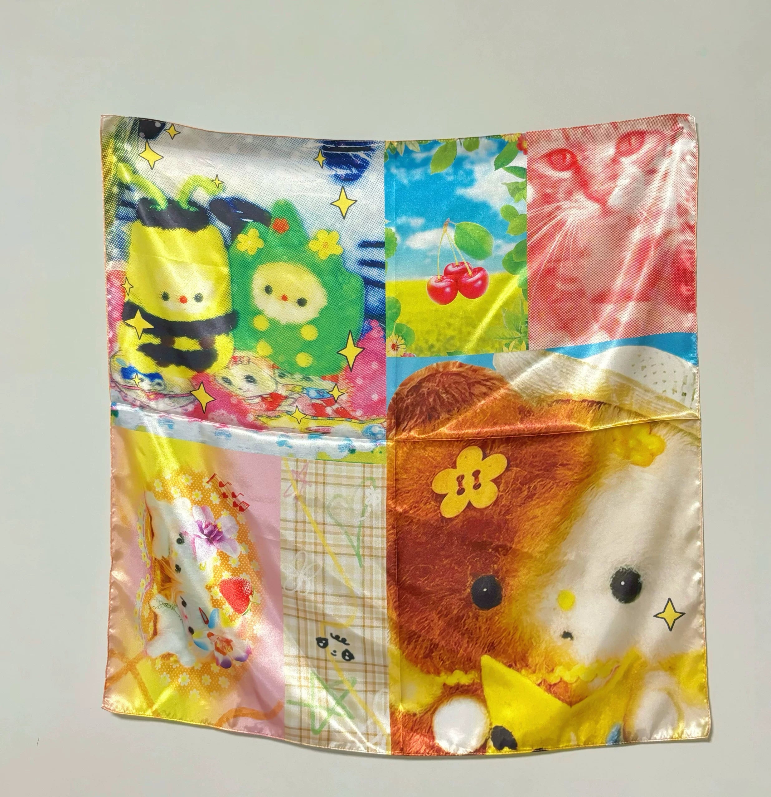 A Meng | y2k Chipmunk Silk Scarf