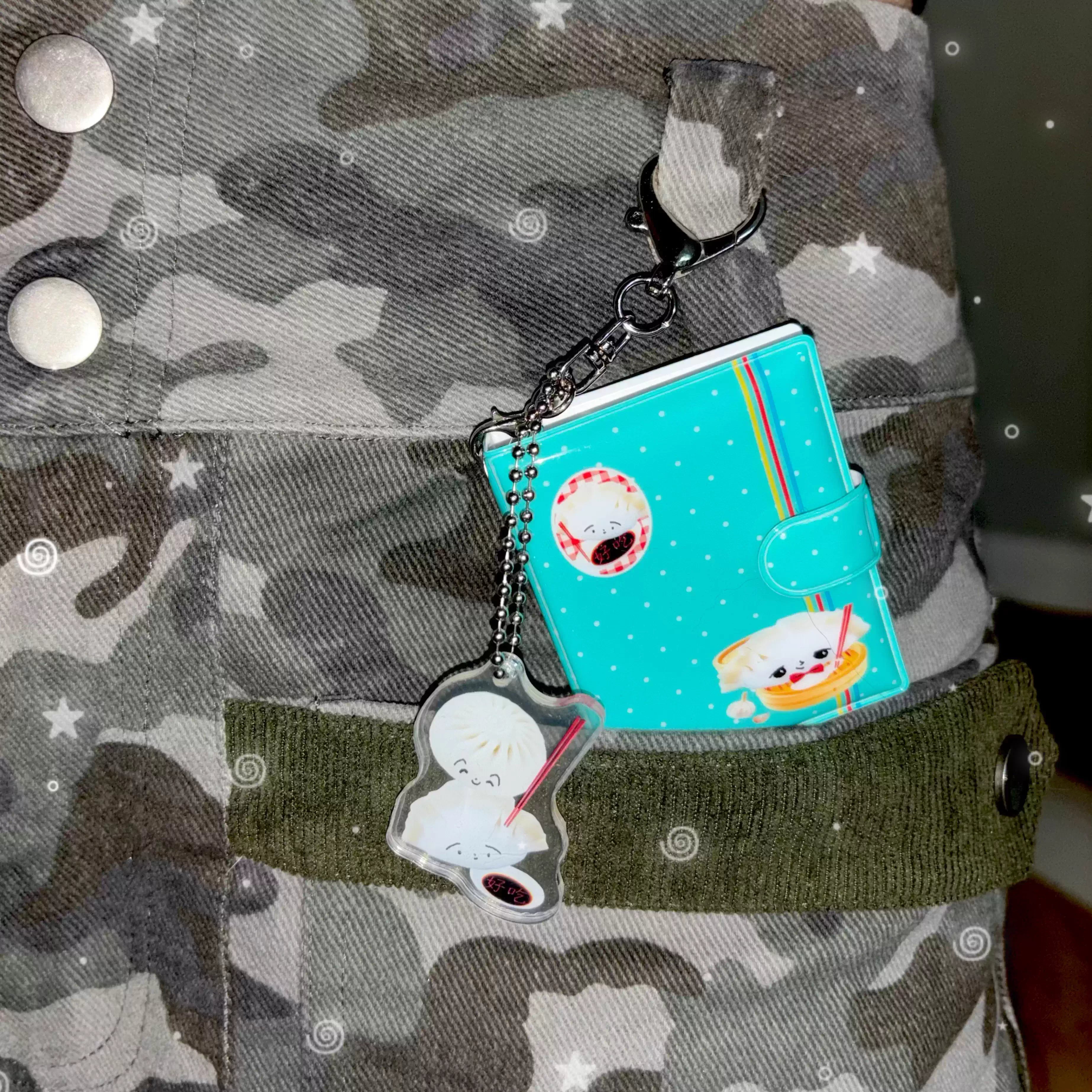 A Meng | Bao Dumpling Mini Card Holder Keychain