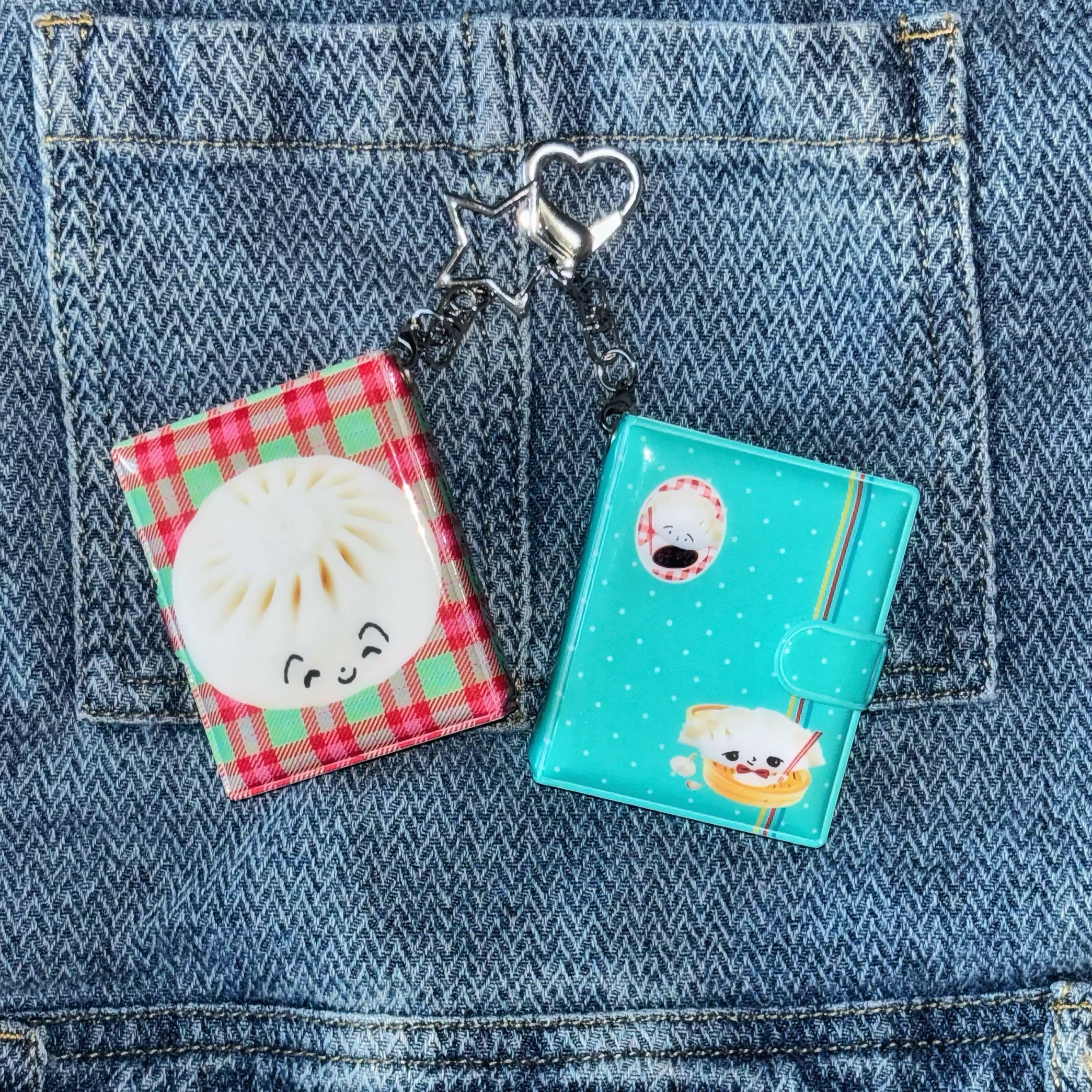 A Meng | Bao Dumpling Mini Card Holder Keychain
