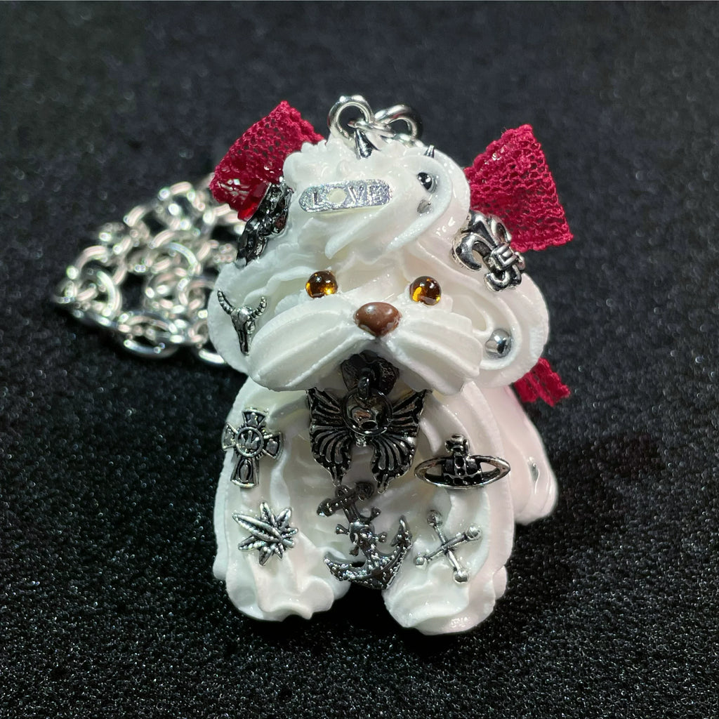 Fei Dao | Handmade Creamy Puppy Punk Necklace