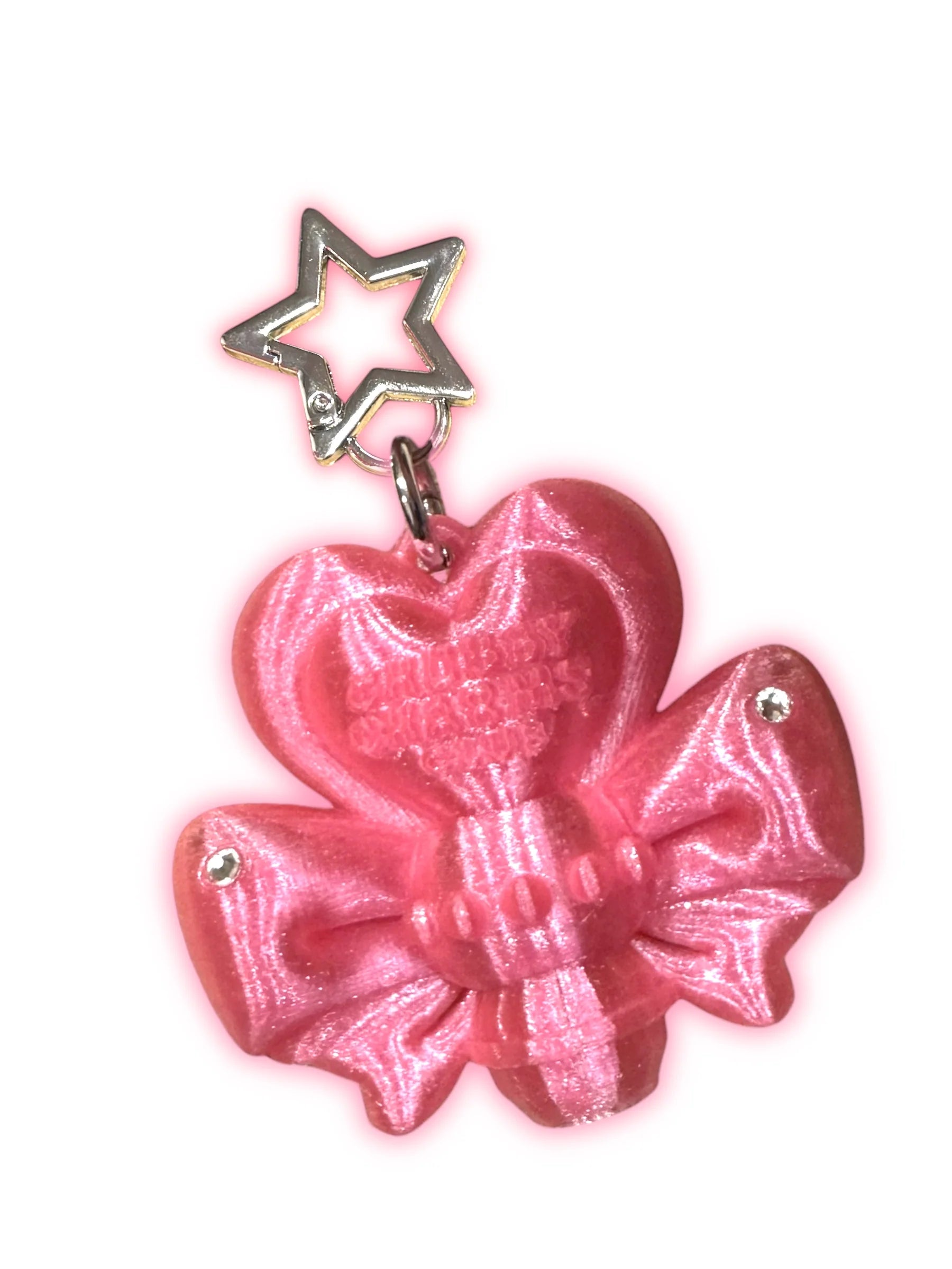 Chubby Charms Club | Magic Heart Wand 3D-Print Lip Stick Case - Clear Pink
