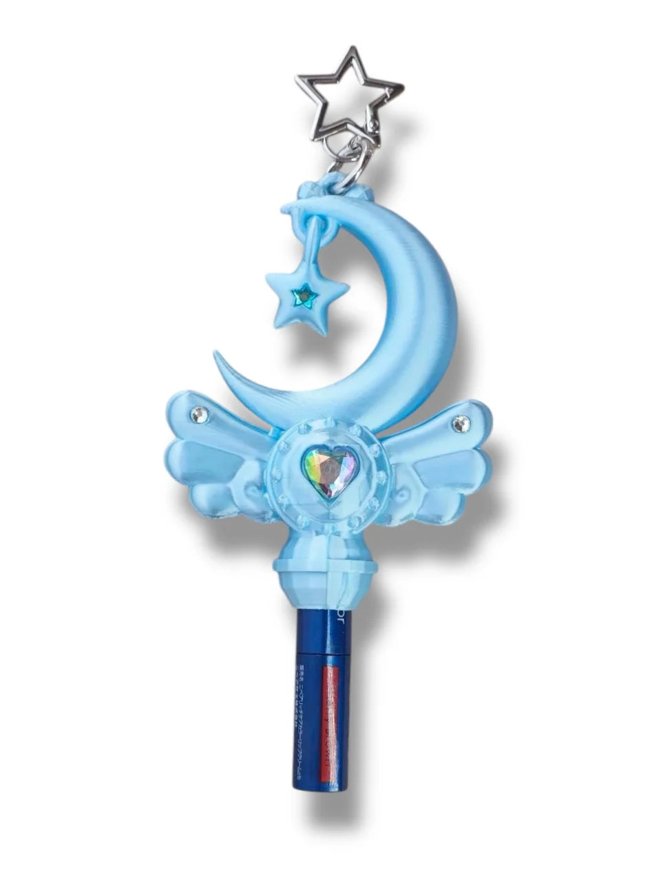 Chubby Charms Club | Magic Moon Wand 3D-Print Lip Stick Case - Baby Blue