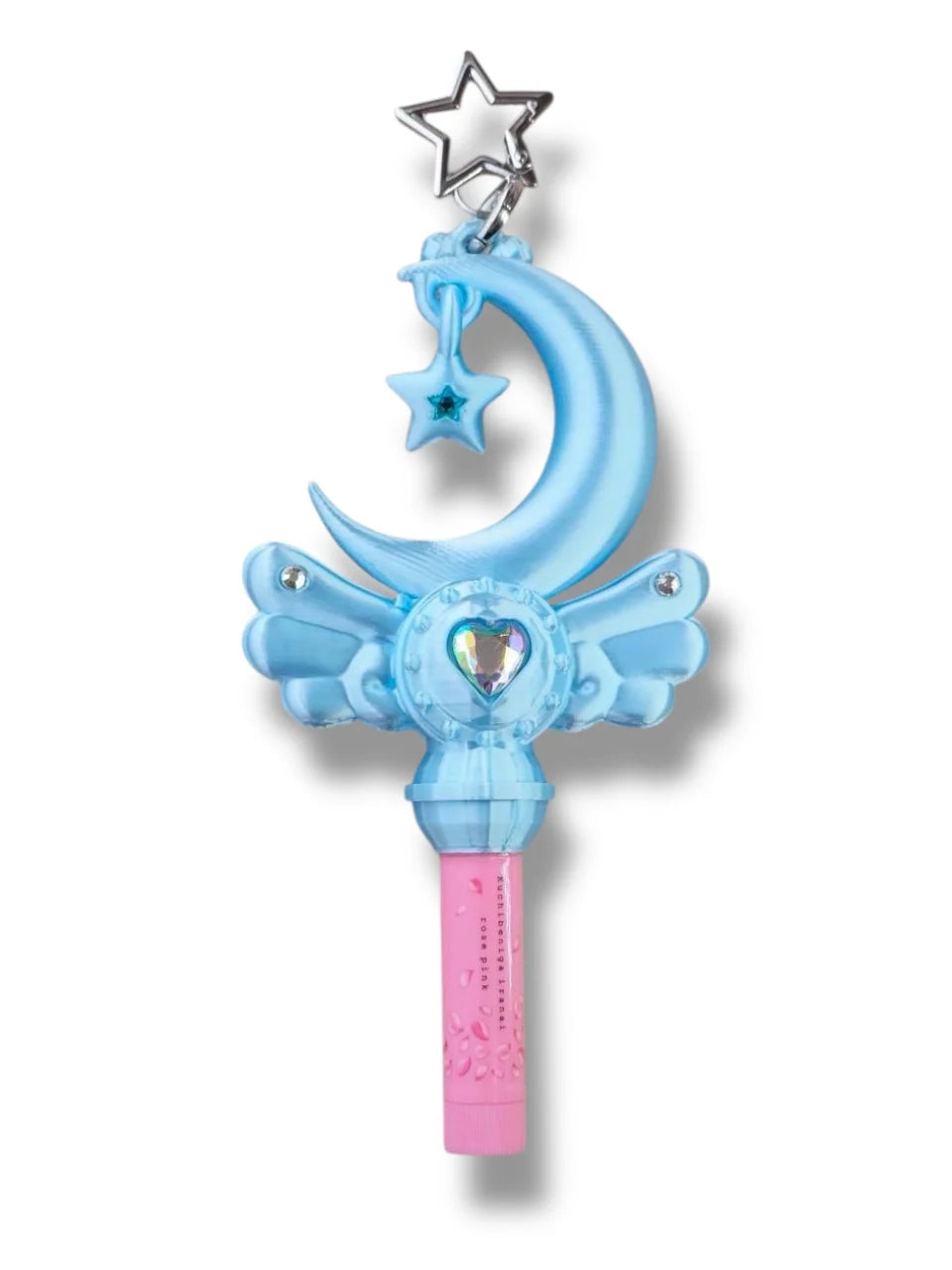 Chubby Charms Club | Magic Moon Wand 3D-Print Lip Stick Case - Baby Blue