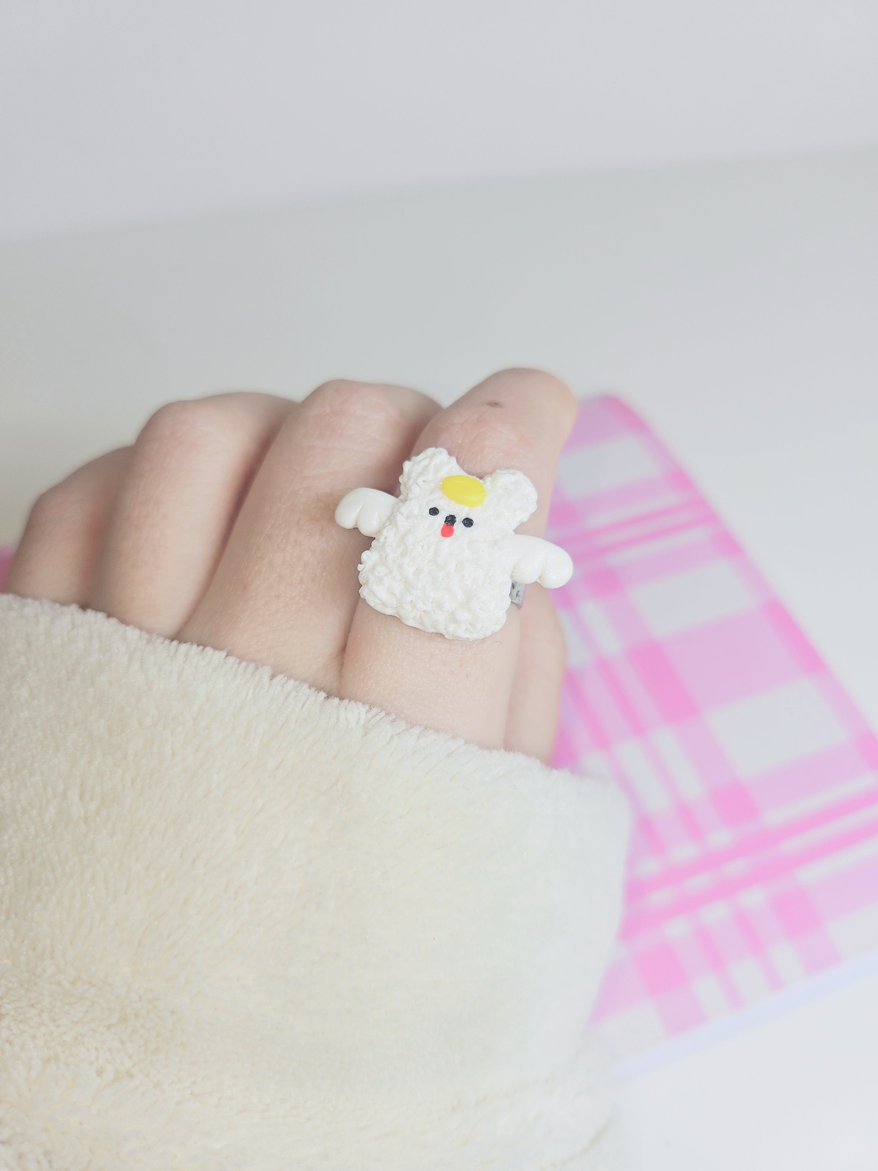 my little doggg | Handmade Dog Ring (Angel)