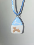my little doggg | Hand-pained handmade necklace (Houe)