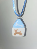 my little doggg | Hand-pained handmade necklace (Houe)