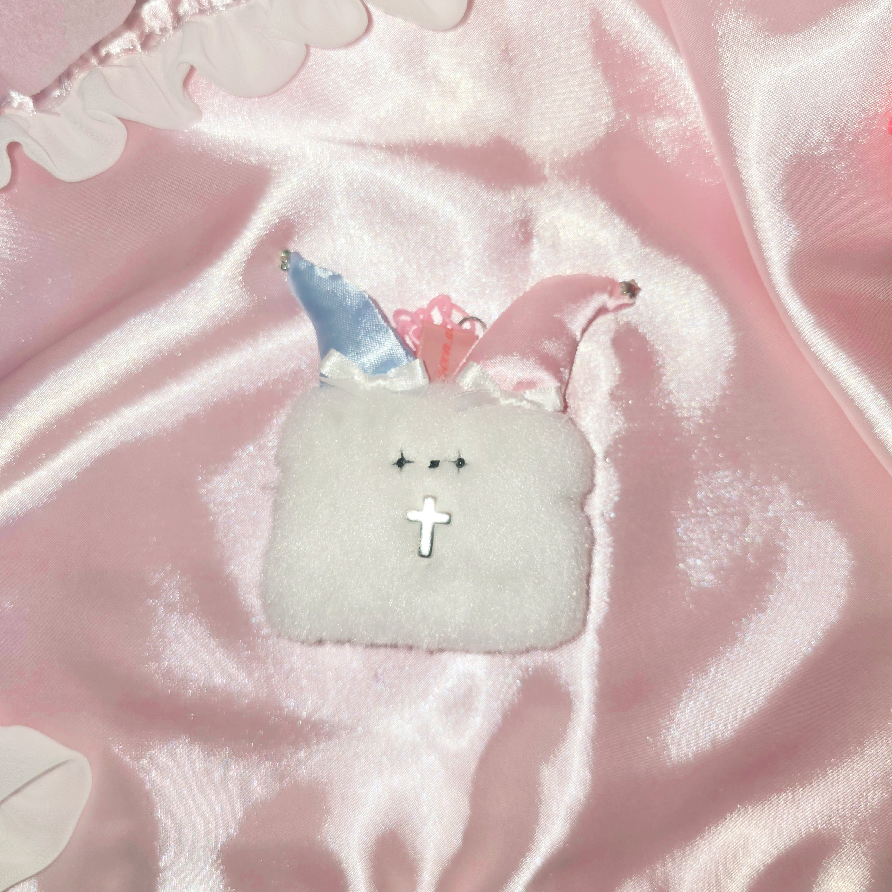 문어가든 | Mini Fluffy puppy(Shorthair) Keyring (Clown)