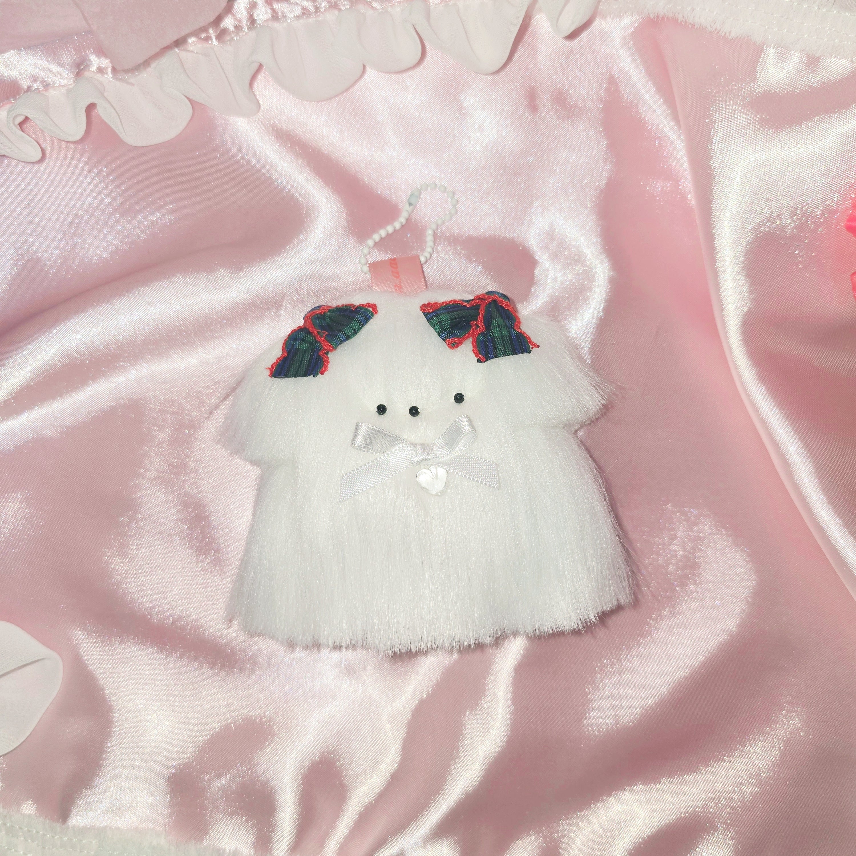 문어가든 | Fluffy puppy(longhair) Keyring (Black)