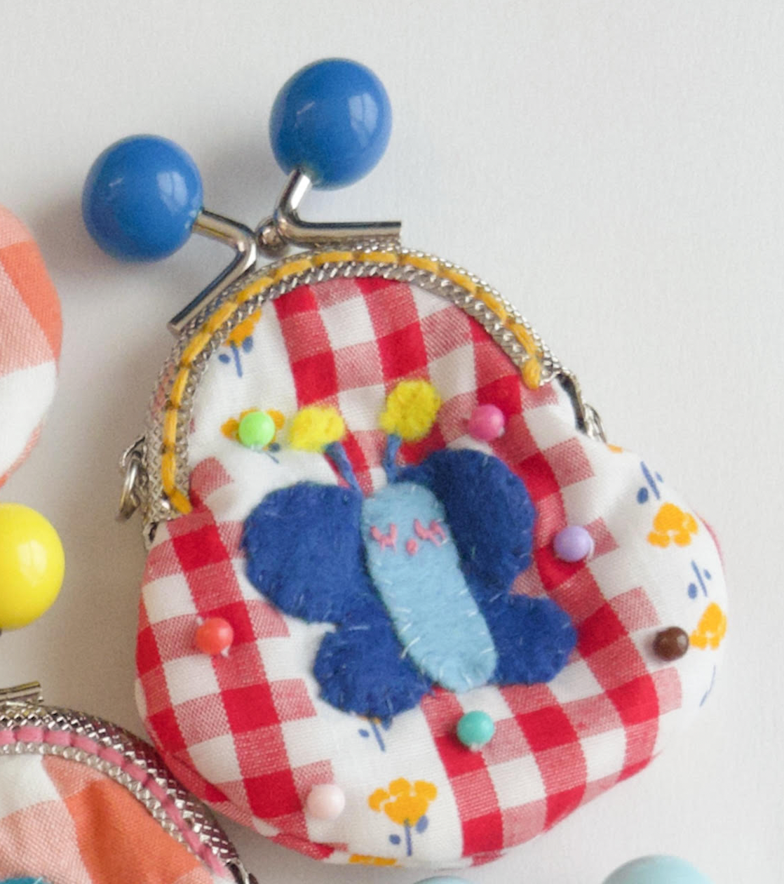 Momomeronn桃甜瓜 | Handmade Fabric Pouch Keychain