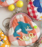 Momomeronn桃甜瓜 | Handmade Fabric Pouch Keychain