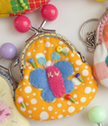 Momomeronn桃甜瓜 | Handmade Fabric Pouch Keychain