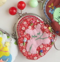 Momomeronn桃甜瓜 | Handmade Fabric Pouch Keychain