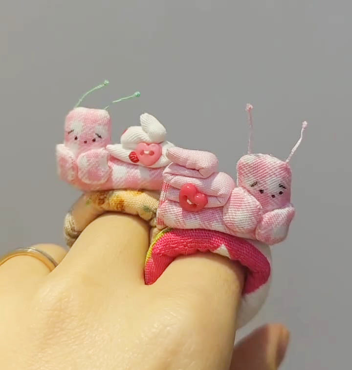 A Meng | Handmade Snail Fabric Ring
