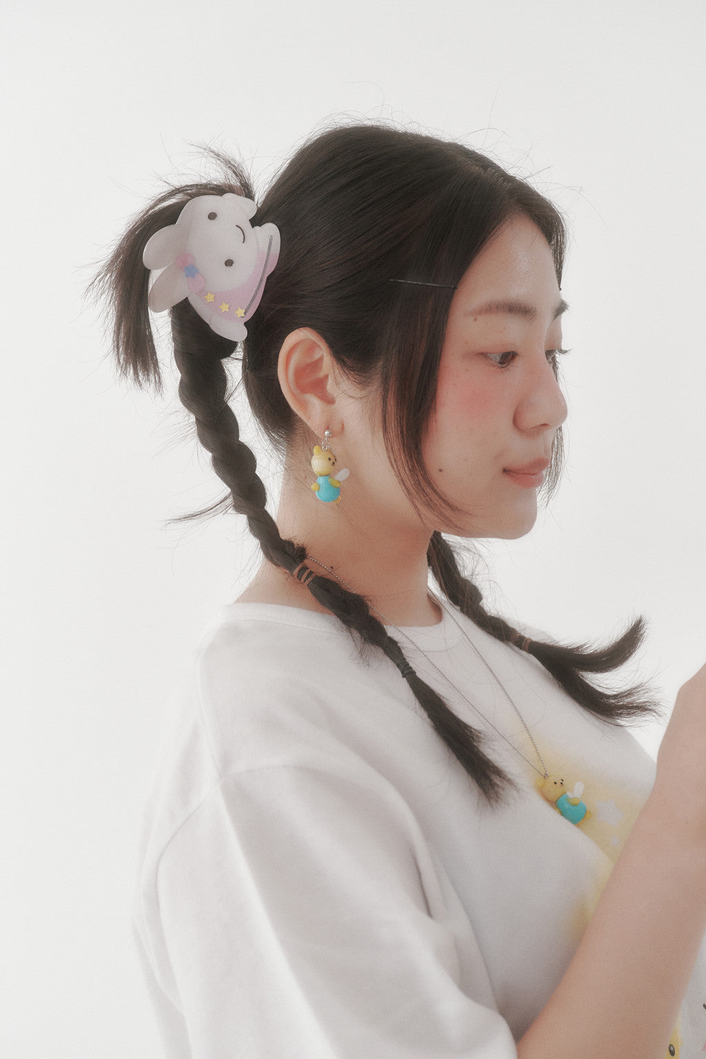 SWINGSET | [X YOUNGART] Glitter KIDDY Hair Claw (Pink)