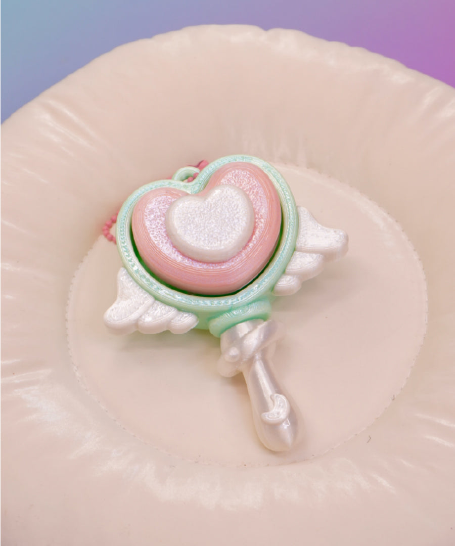 YOURGUMMY | Heart Wand Clicker - Mint x Pink x White