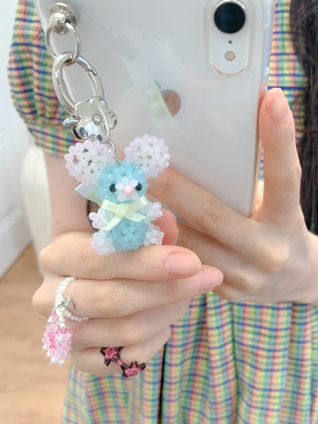 SWINGSET | Mouse Key Ring (Sky Blue)