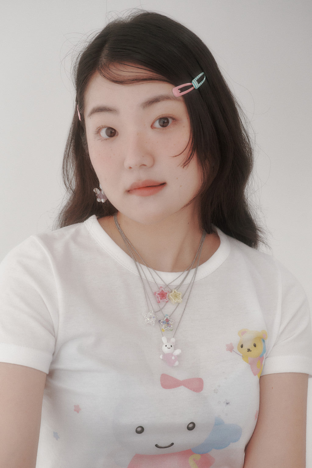 SWINGSET | [X YOUNGART] Glass KIDDY Hugs JINI Necklace
