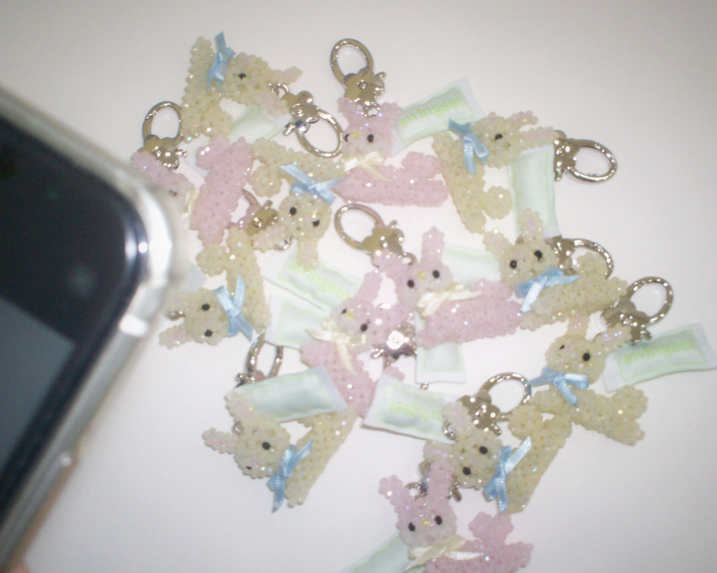 SWINGSET | Baby Pink Rabbit Key Ring