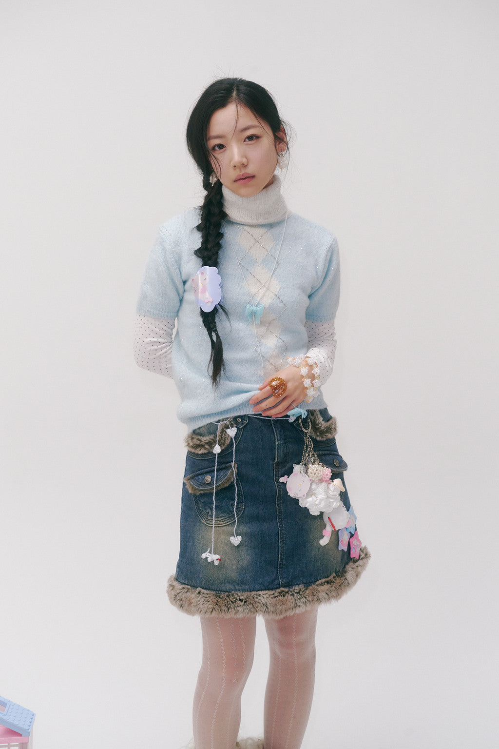 SWINGSET | [X YOUNGART] Glitter BABY CAT Hair Claw