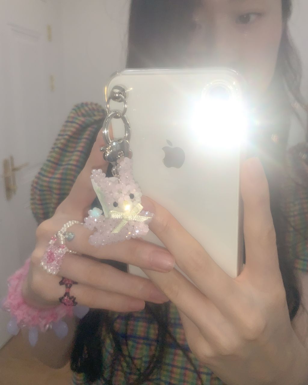 SWINGSET | Baby Pink Rabbit Key Ring