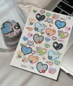 ThePuri Village |  Dot Fondant Heart Masking Tape