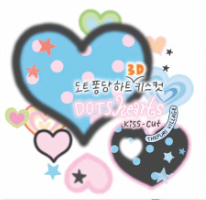 ThePuri Village |  Dot Fondant Heart Masking Tape